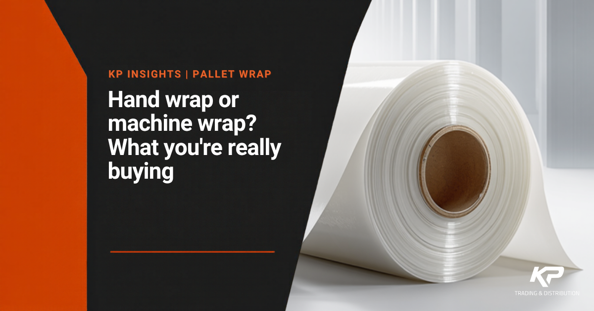 Hand wrap or machine wrap? What you're really buying, KP Trading and Distribution. Photo is illustrative.