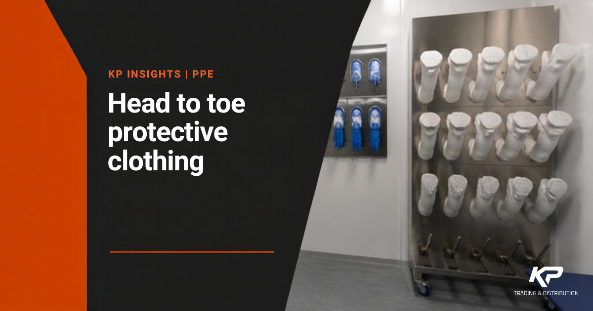 Protective clothing for UK food factories, head to toe, KP Trading and Distribution. Photo is illustrative.
