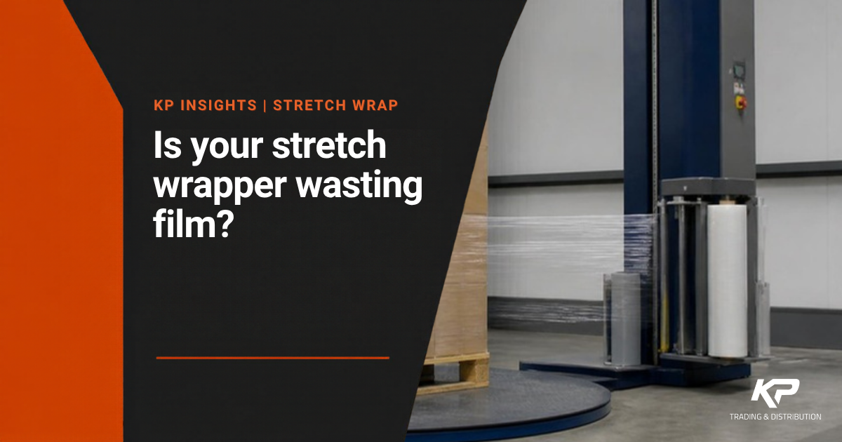 Stretch wrapper settings: are you wasting film?, KP Trading and Distribution. Photo is illustrative.